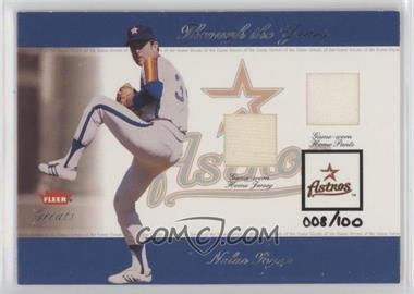 2002 Fleer Greats - Through the Years Memorabilia - Level 2 #_NORY - Nolan Ryan /100