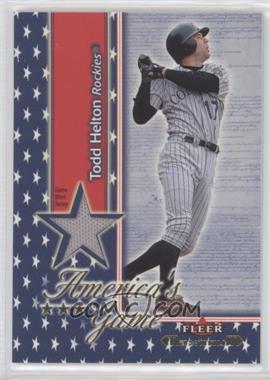 2002 Fleer Maximum - America's Game - Game-Worn Jersey #_TOHE - Todd Helton