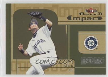 2002 Fleer Maximum - [Base] - To the Max #252 - Maximum Impact - Ichiro Suzuki /350