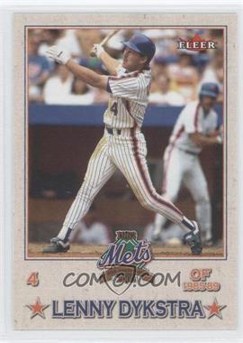 2002 Fleer Mets All-Amazin' Team - [Base] #9 - Lenny Dykstra