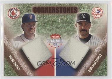 2002 Fleer Platinum - Cornerstones #_WBDM - Wade Boggs, Don Mattingly