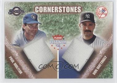 2002 Fleer Platinum - Hobby Cornerstones #31 CS - Don Mattingly, Paul Molitor /2000