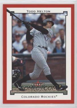 2002 Fleer Premium - [Base] - Star Rubies #SR107 - Todd Helton /125