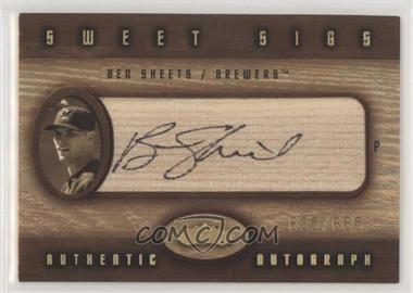 2002 Fleer Showcase - Sweet Sigs - Lumber #_BESH - Ben Sheets /665