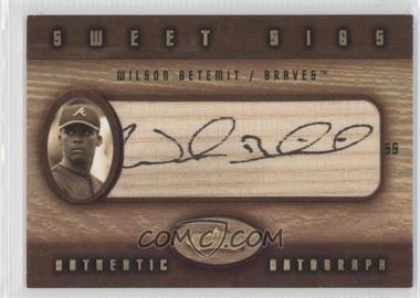 2002 Fleer Showcase - Sweet Sigs - Lumber #_WIBE - Wilson Betemit