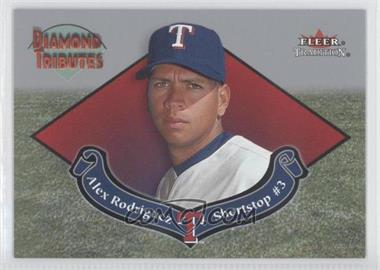 2002 Fleer Tradition - Diamond Tributes #10 DT - Alex Rodriguez