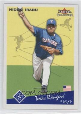 2002 Fleer Tradition Update - [Base] #U159 - Hideki Irabu