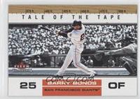 Tale of the Tape - Barry Bonds