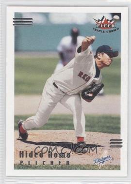 2002 Fleer Triple Crown - [Base] #42 - Hideo Nomo