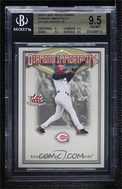 2002 Fleer Triple Crown - Diamond Immortality #10DI - Ken Griffey Jr. [BGS 9.5 GEM MINT]