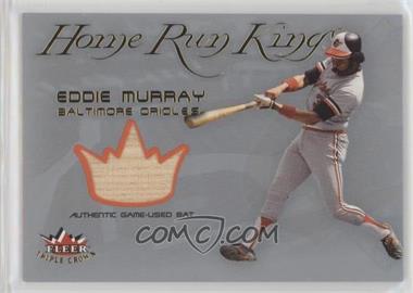 2002 Fleer Triple Crown - Home Run Kings - Memorabilia #_EDMU - Eddie Murray