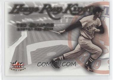 2002 Fleer Triple Crown - Home Run Kings #1HK - Ted Williams