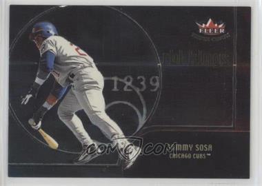 2002 Fleer Triple Crown - RBI Kings #1RK - Sammy Sosa