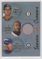 Jose Canseco, Barry Bonds, Alex Rodriguez (Barry Bonds Jersey) [EX to …