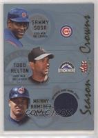 Sammy Sosa, Todd Helton, Manny Ramirez (Manny Ramirez Jersey)