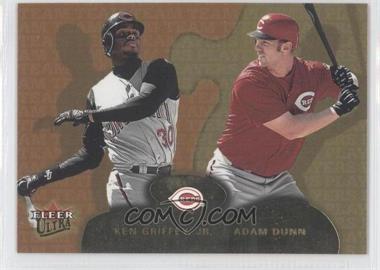 2002 Fleer Ultra - [Base] - Gold Medallion #237 - Team Players - Adam Dunn, Ken Griffey Jr.