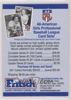 All-American Girls Professional Baseball League Card Sets!