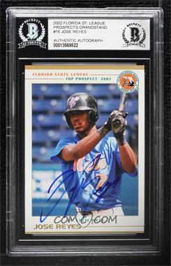 2002 Grandstand Florida State League Top Prospects - [Base] #_JORE - Jose Reyes [BAS BGS Authentic]