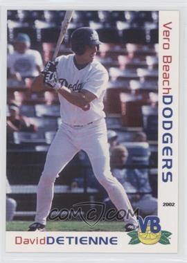 2002 Grandstand Vero Beach Dodgers - [Base] #_DADE - David Detienne