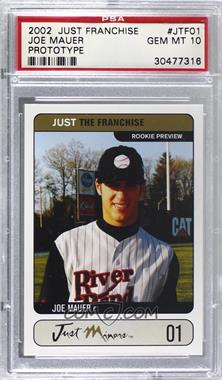 2002 Just Minors - Just the Franchise Rookie Preview Prototypes #JTF.01 - Joe Mauer [PSA 10 GEM MT]