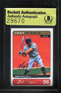 2002 Just Minors Justifiable - [Base] #36 - Mark Teixeira [BAS Authentic]