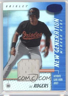 2002 Leaf Certified - [Base] - Mirror Blue Materials #163 - New Generation Rookie - Eddie Rogers /75