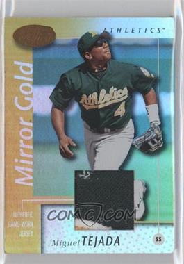 2002 Leaf Certified - [Base] - Mirror Gold Materials #32 - Miguel Tejada /25
