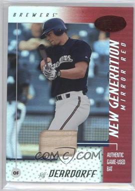 2002 Leaf Certified - [Base] - Mirror Red Materials #161 - New Generation Rookie - Jeff Deardorff /150