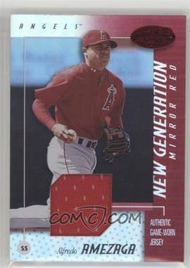 2002 Leaf Certified - [Base] - Mirror Red Materials #199 - New Generation Rookie - Alfredo Amezaga /150