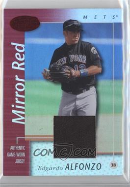 2002 Leaf Certified - [Base] - Mirror Red Materials #35 - Edgardo Alfonzo /150