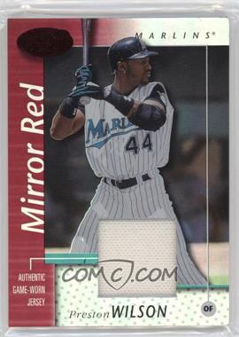 2002 Leaf Certified - [Base] - Mirror Red Materials #71 - Preston Wilson /150