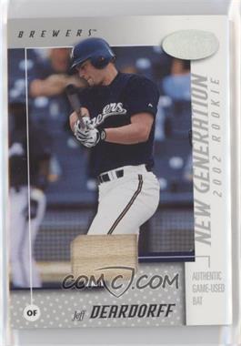 2002 Leaf Certified - [Base] #161 - New Generation Rookie - Jeff Deardorff /500