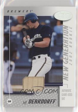 2002 Leaf Certified - [Base] #161 - New Generation Rookie - Jeff Deardorff /500