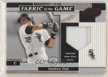 2002 Leaf Certified - Fabric of the Game - Bronze Die-Cut Plate #FG 106 - Carlton Fisk /80 [EX to NM]