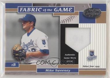 2002 Leaf Certified - Fabric of the Game - Silver Die-Cut Debut Year #FG 94 - Mike Sweeney /95 [EX to NM]