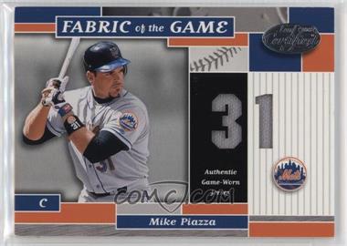 2002 Leaf Certified - Fabric of the Game - Silver Die-Cut Jersey Number #FG 125 - Mike Piazza /31