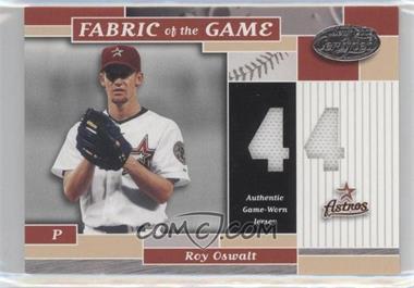 2002 Leaf Certified - Fabric of the Game - Silver Die-Cut Jersey Number #FG 127 - Roy Oswalt /44