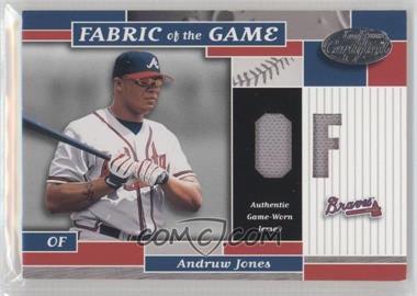 2002 Leaf Certified - Fabric of the Game - Silver Die-Cut Position #FG 118 - Andruw Jones /45