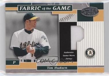 2002 Leaf Certified - Fabric of the Game - Silver Die-Cut Position #FG 123 - Tim Hudson /50