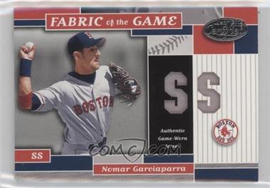 2002 Leaf Certified - Fabric of the Game - Silver Die-Cut Position #FG 20 - Nomar Garciaparra /50