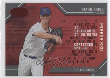 2002 Leaf Certified - Skills - Mirror Red #CS-13 - Mark Prior /150