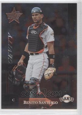 2002 Leaf Rookies And Stars - [Base] - Longevity #234.1 - Benito Santiago (Giants) /100