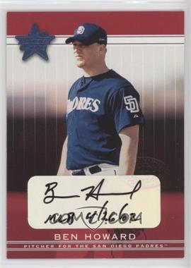2002 Leaf Rookies And Stars - [Base] - Signatures #335 - Ben Howard