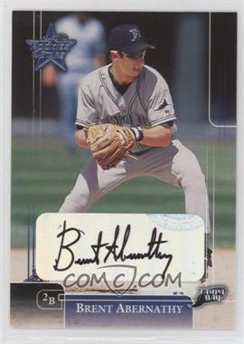 2002 Leaf Rookies And Stars - [Base] - Signatures #96 - Brent Abernathy