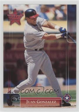 2002 Leaf Rookies And Stars - [Base] #99.1 - Juan Gonzalez (Texas Rangers)