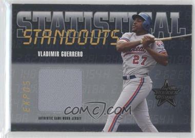 2002 Leaf Rookies And Stars - Statistical Standouts - Materials #SS-45 - Vladimir Guerrero