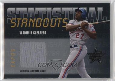 2002 Leaf Rookies And Stars - Statistical Standouts - Materials #SS-45 - Vladimir Guerrero