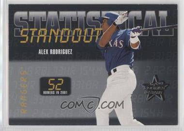 2002 Leaf Rookies And Stars - Statistical Standouts #SS-2 - Alex Rodriguez