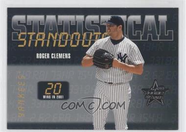 2002 Leaf Rookies And Stars - Statistical Standouts #SS-40 - Roger Clemens