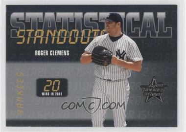 2002 Leaf Rookies And Stars - Statistical Standouts #SS-40 - Roger Clemens